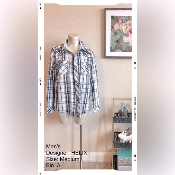 Men’s Helix Button Down - Picture 2 of 2